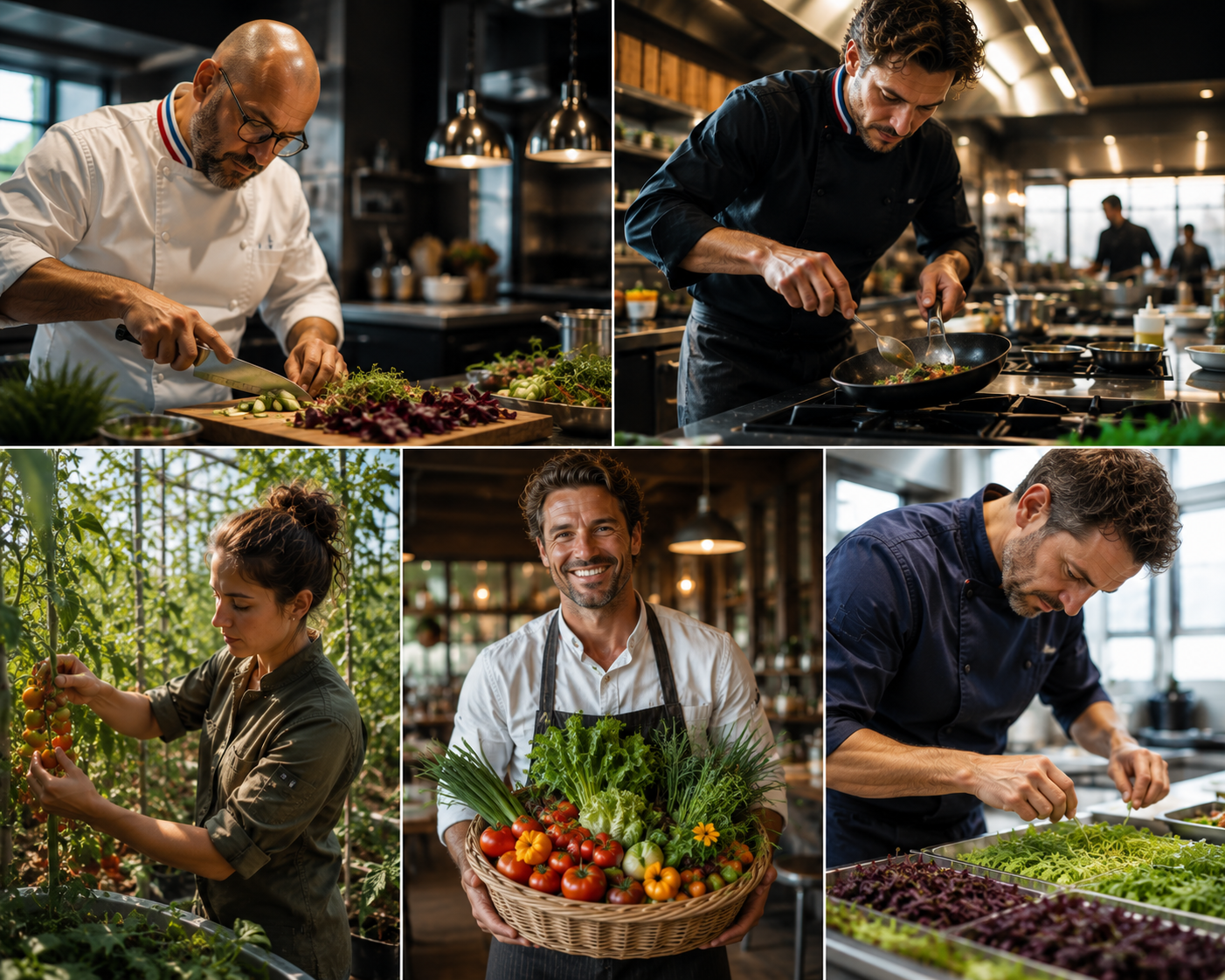 Chefs gastronomiques et aquaponie